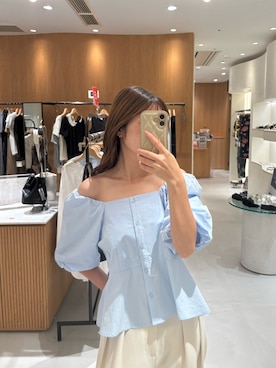 「ブルー x ホワイト」｜SAKIさん（レディース・153cm）の夏コーディネート