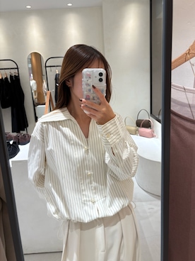 「ストライプ」｜SAKIさん（レディース・153cm）の秋コーディネート