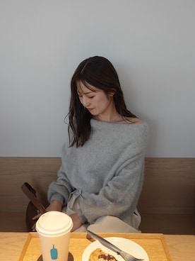 「カシミヤ」｜SAKIさん（レディース・153cm）の秋コーディネート