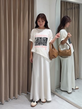 「CAPRICIEUX LE'MAGE（カプリシューレマージュ）のアイテム（スカート）」を使った、SAKIさん（レディース・153cm）の夏コーディネート
