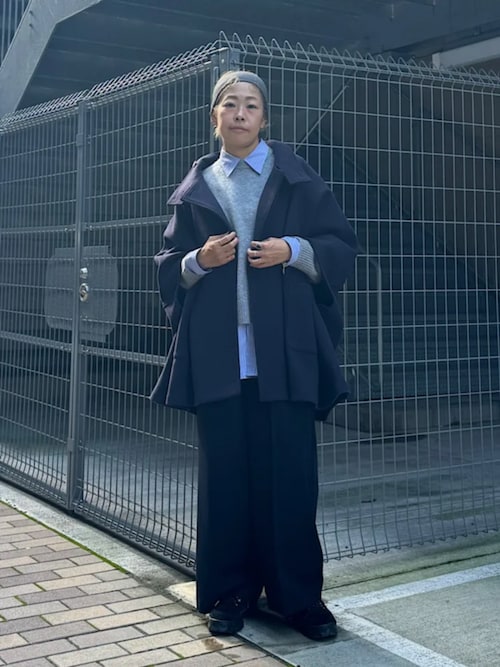 セール】SHIPS Colors:〈手洗い可能〉ジャージー メルトン ポンチョ