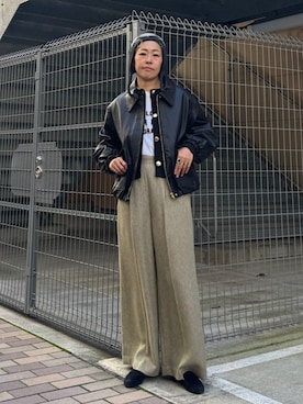 飯田さん(レディース・163cm)の冬コーディネート