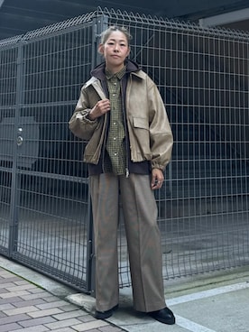 飯田さん（レディース・163cm）の秋コーディネート