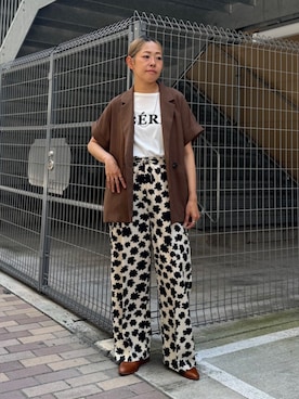 「SHIPS Colors（シップス カラーズ）のアイテム（ネックレス）」を使った、飯田さん（レディース・163cm）の夏コーディネート