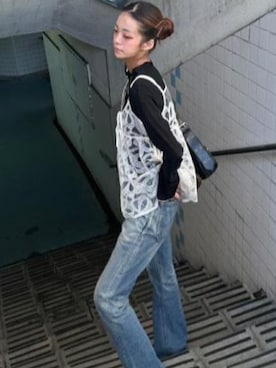 「NICE CLAUP（ナイスクラップ）のアイテム」を使った、ju♡さん（レディース・163cm）の春コーディネート