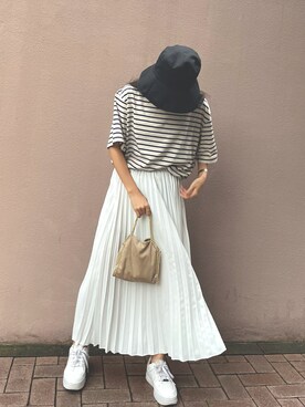 「Lamoa（ラモア）のアイテム」を使った、lamoaさん（レディース・152cm）の春コーディネート