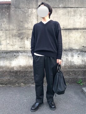 「markaware（マーカウェア）のアイテム（チノパンツ）」を使った、yu-toさん（メンズ・166cm）の春コーディネート