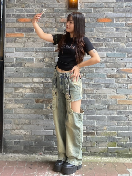 セール】ラインストーンちびTシャツ（Tシャツ/カットソー