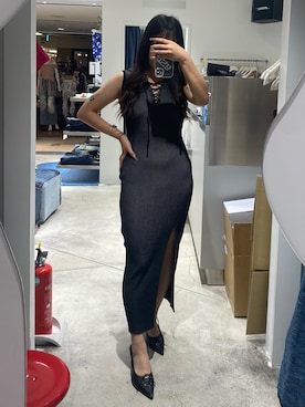 「SPIRALGIRL（スパイラルガール）のアイテム（パンプス）」を使った、momokaさん（レディース・155cm）の夏コーディネート