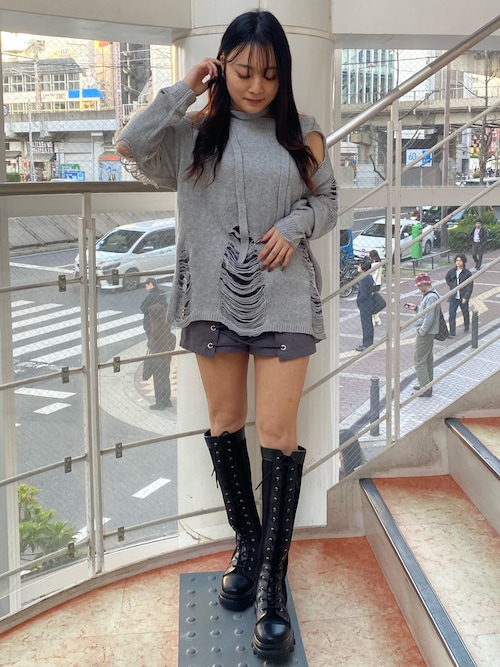 ラップ付きレースアップショートパンツ SPIRALGIRL│SPIRALGIRL