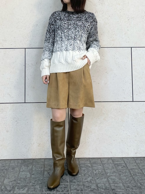 フェイクスエードプリーツパンツ - ブラック | ZARA Japan / 日本