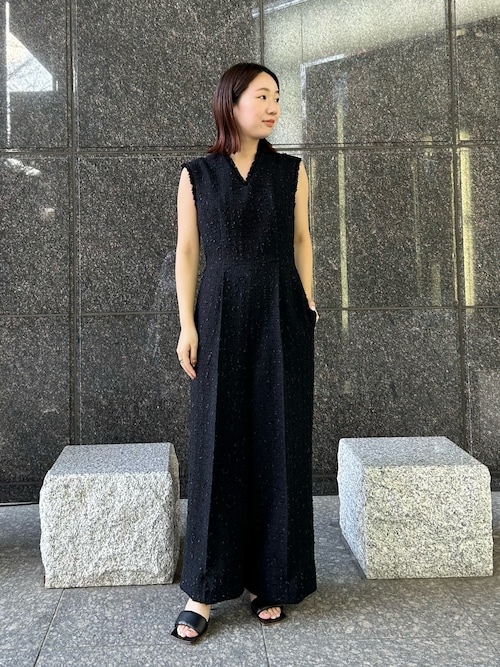 【美品】ルルウィルビー　パピヨンツイードオールインワン LOULOU WILLOUGHBY（ルルウィルビー） オールインワン 「LOULOU