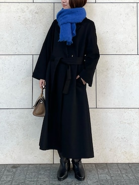 「allureville（アルアバイル）のアイテム（チェスターコート）」を使った、Takagi.Yさん（レディース・159cm）の秋コーディネート