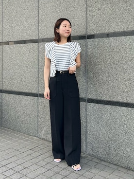 「allureville（アルアバイル）のアイテム（その他パンツ）」を使った、Takagi.Yさん（レディース・159cm）の春コーディネート