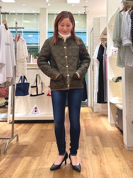 「Traditional Weatherwear」｜「アイテム（ブルゾン）」を使った、Uchino.150cmさん（レディース・150cm）の夏コーディネート