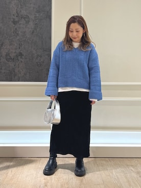 Uchino.150cmさん（レディース・150cm）の冬コーディネート