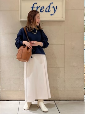 Uchino.150cmさん（レディース・150cm）の冬コーディネート