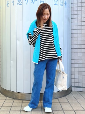 「GEVACO」｜「アイテム（カーディガン/ボレロ）」を使った、Uchino.150cmさん（レディース・150cm）の冬コーディネート