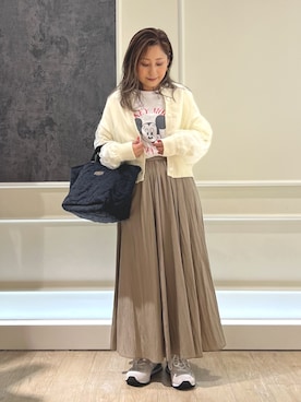 「PENDLETON（ペンドルトン）のアイテム（バッグ）」を使った、Uchino.150cmさん（レディース・150cm）の秋コーディネート