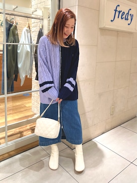 Uchino.150cmさん（レディース・150cm）の冬コーディネート