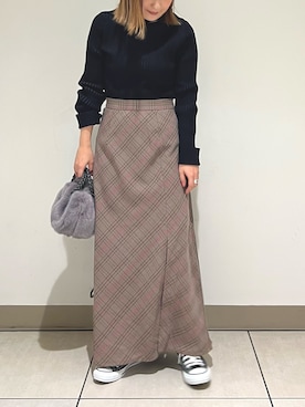 Uchino.150cmさん（レディース・150cm）の冬コーディネート