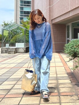 「PANIER（パニエ）のアイテム」を使った、Uchino.150cmさん（レディース・150cm）の夏コーディネート