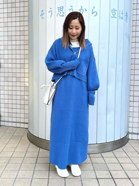 Uchino.150cmさん（レディース・150cm）の冬コーディネート