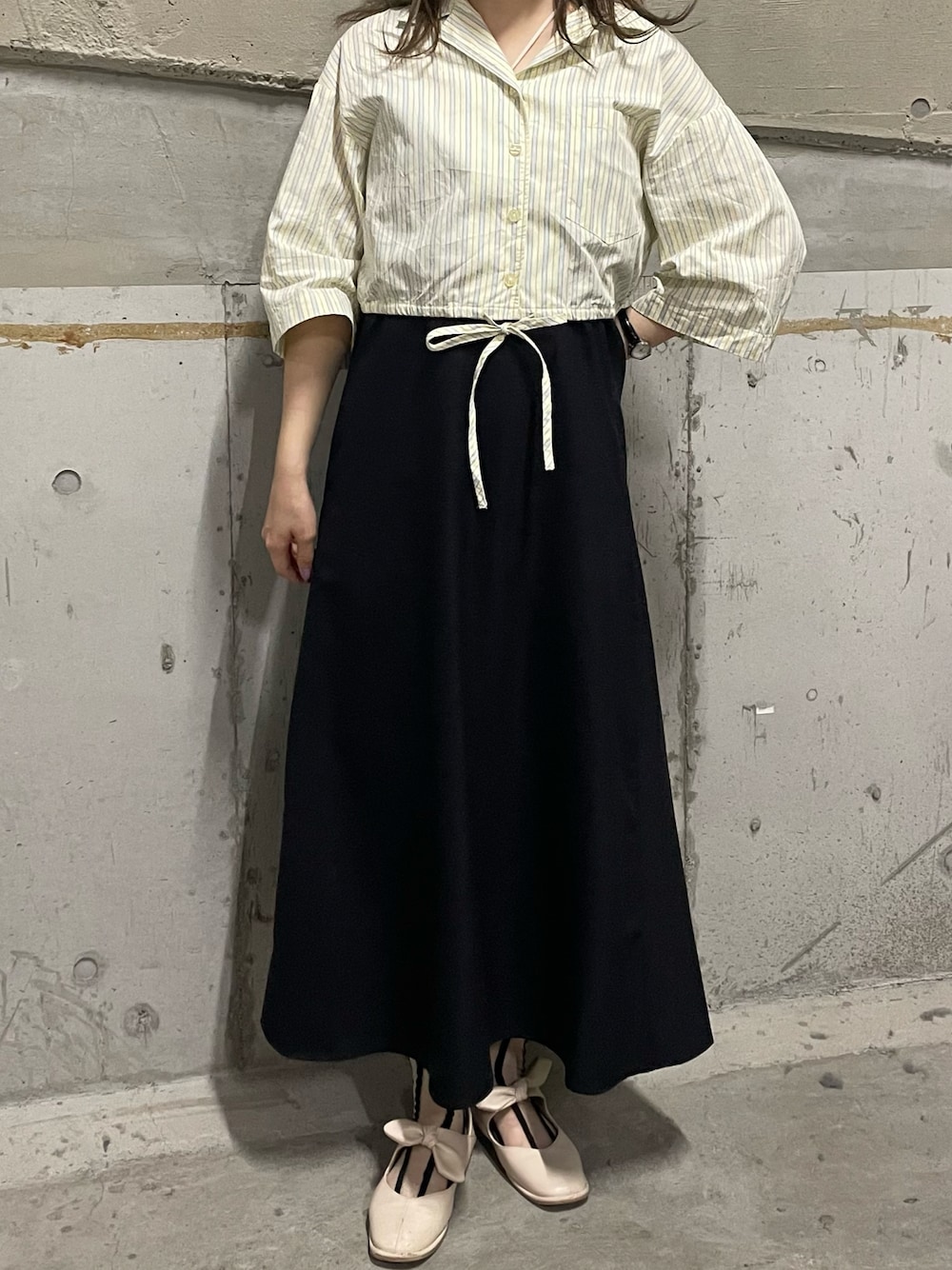 【関税込み】WOOYOUNGMI イエロー クロップド シャツ クロップド」に該当するシャツ/ブラウス（イエロー/黄色系
