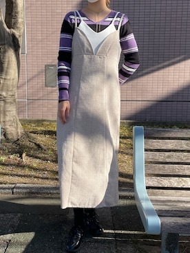 「新年一発目」｜「アイテム（ワンピース/ドレス）」を使った、__.umbu.さん（レディース・158cm）の冬コーディネート