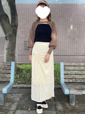 「ポコポコスカート」｜__.umbu.さん（レディース・158cm）の夏コーディネート