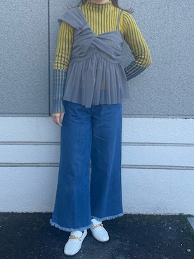 「SUGAR BISKET（シュガービスケット）のアイテム（その他トップス）」を使った、__.umbu.さん（レディース・158cm）の冬コーディネート