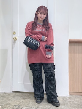 槌谷桃香さん（レディース・155cm）の夏コーディネート