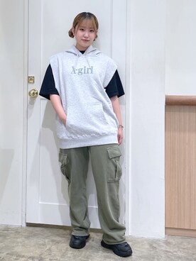 槌谷桃香さん（レディース・155cm）の夏コーディネート