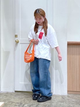 槌谷桃香さん（レディース・155cm）の夏コーディネート