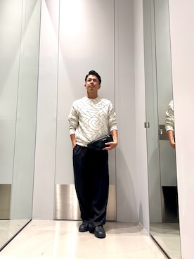 「ARMANI EXCHANGE（アルマーニエクスチェンジ）のアイテム（ボディバッグ/ウエストポーチ）」を使った、TOI-Tさん（メンズ・170cm）の夏コーディネート