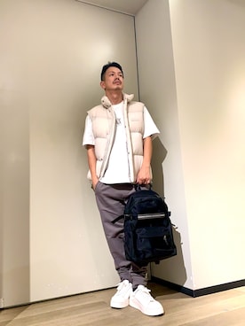 「アイテム（ダウンジャケット/コート）」を使った、TOI-Tさん（メンズ・170cm）の秋コーディネート