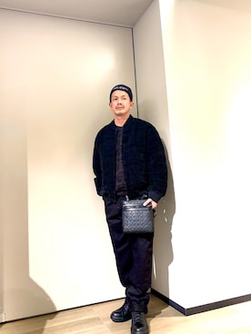 「アイテム（バッグ）」を使った、TOI-Tさん（メンズ・170cm）の冬コーディネート