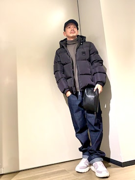 「アイテム（ダウンジャケット/コート）」を使った、TOI-Tさん（メンズ・170cm）の秋コーディネート