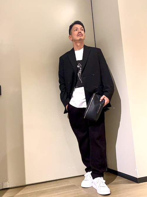 A|X アルマーニ エクスチェンジ】NL ウールブレンド ダブルブレスト