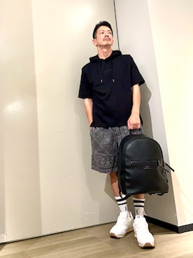 「アイテム（スウェット）」を使った、TOI-Tさん（メンズ・170cm）の夏コーディネート