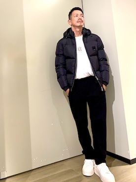 「アイテム（ダウンジャケット/コート）」を使った、TOI-Tさん（メンズ・170cm）の秋コーディネート