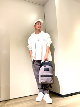 「アイテム（スウェットパンツ）」を使った、TOI-Tさん（メンズ・170cm）の秋コーディネート