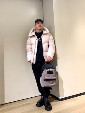 「アイテム（ジャケット/アウター、グレー系）」を使った、TOI-Tさん（メンズ・170cm）の冬コーディネート