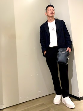 「アイテム（ボディバッグ/ウエストポーチ）」を使った、TOI-Tさん（メンズ・170cm）の秋コーディネート