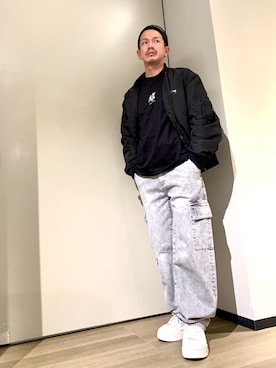 「アイテム（ブルゾン）」を使った、TOI-Tさん（メンズ・170cm）の秋コーディネート