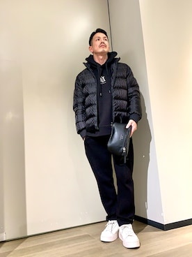 「アイテム（ボディバッグ/ウエストポーチ）」を使った、TOI-Tさん（メンズ・170cm）の冬コーディネート