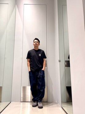 「armaniexchange」｜TOI-Tさん（メンズ・170cm）の秋コーディネート