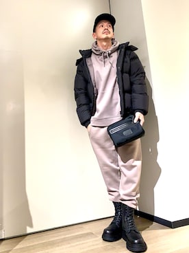 「アイテム（スウェットパンツ）」を使った、TOI-Tさん（メンズ・170cm）の秋コーディネート