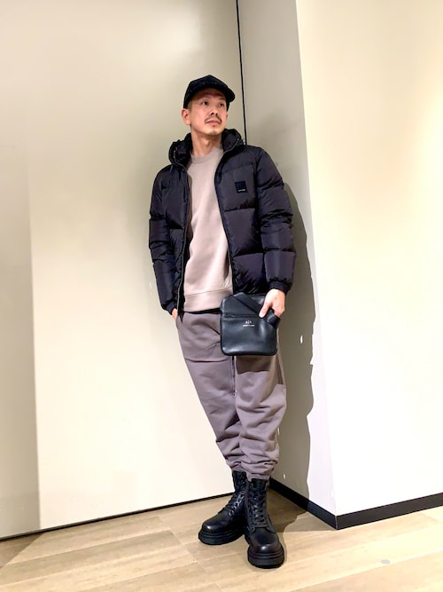 A|X アルマーニ エクスチェンジ】ICON フーデッドダウンジャケット