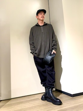 「アイテム（バッグ）」を使った、TOI-Tさん（メンズ・170cm）の秋コーディネート